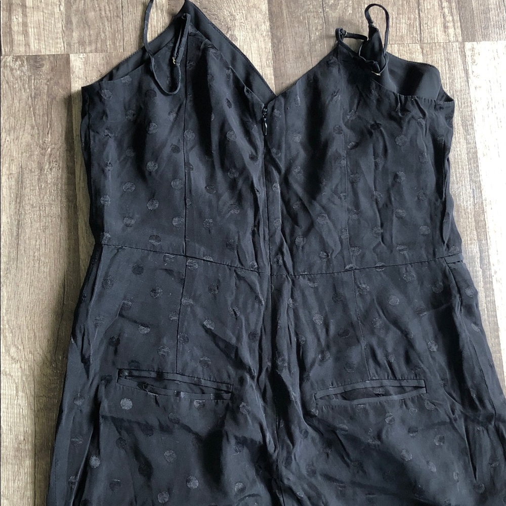 Anthropologie The Essential JumpSuit Black Polka Dots 2 - Picture 10 of 10